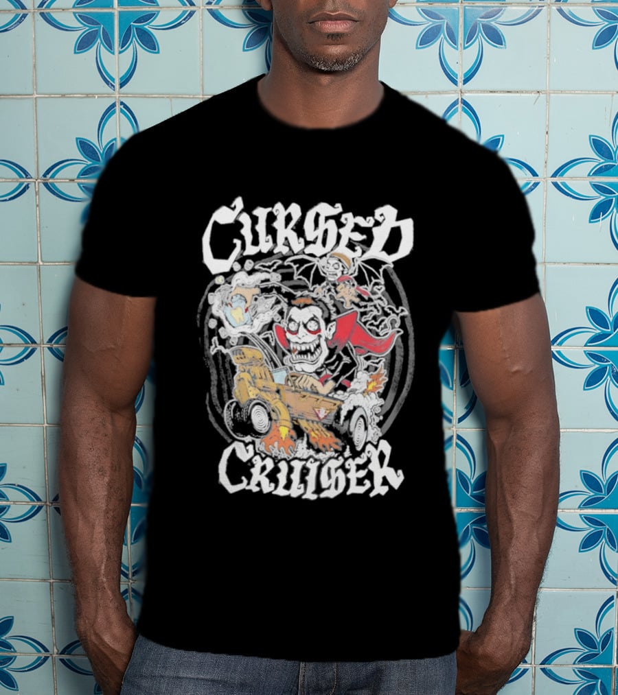 Cursed Cruiser Danhausen Monster Riding Vehicle T-Shirt