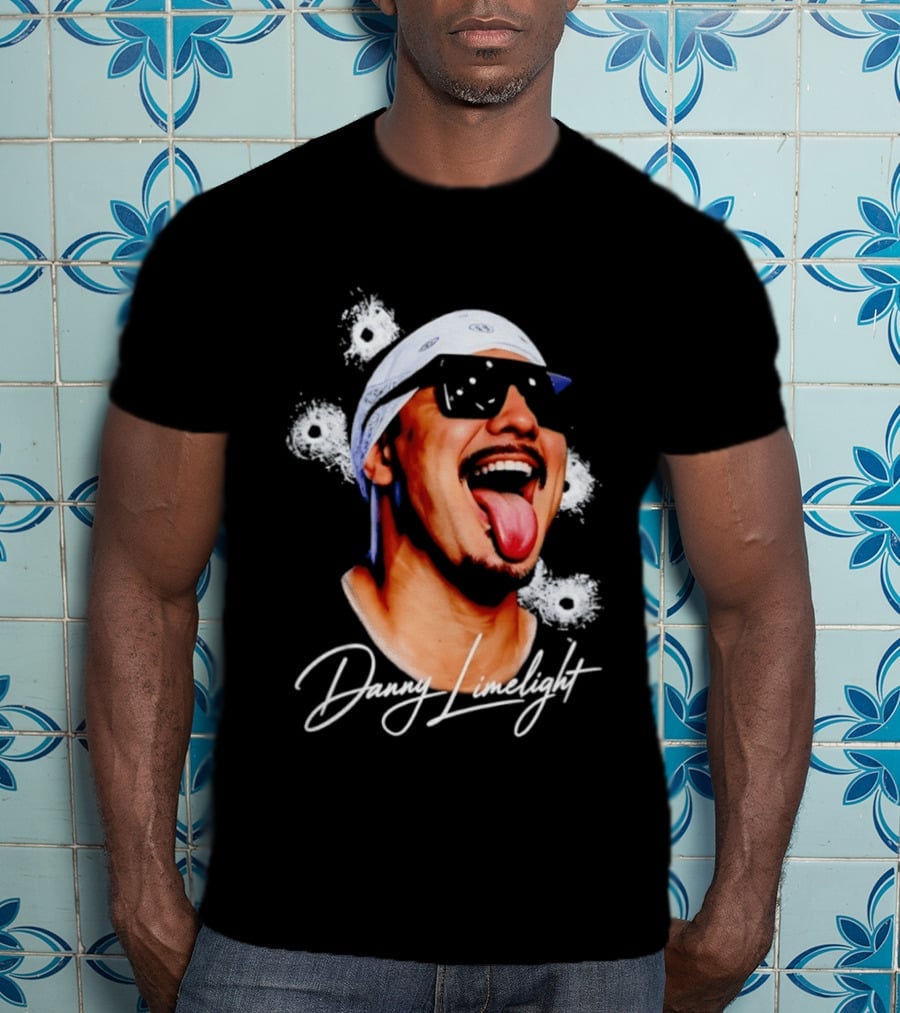 Danny Limelight Swag Bullet Holes Bandana Tattoo T-Shirt