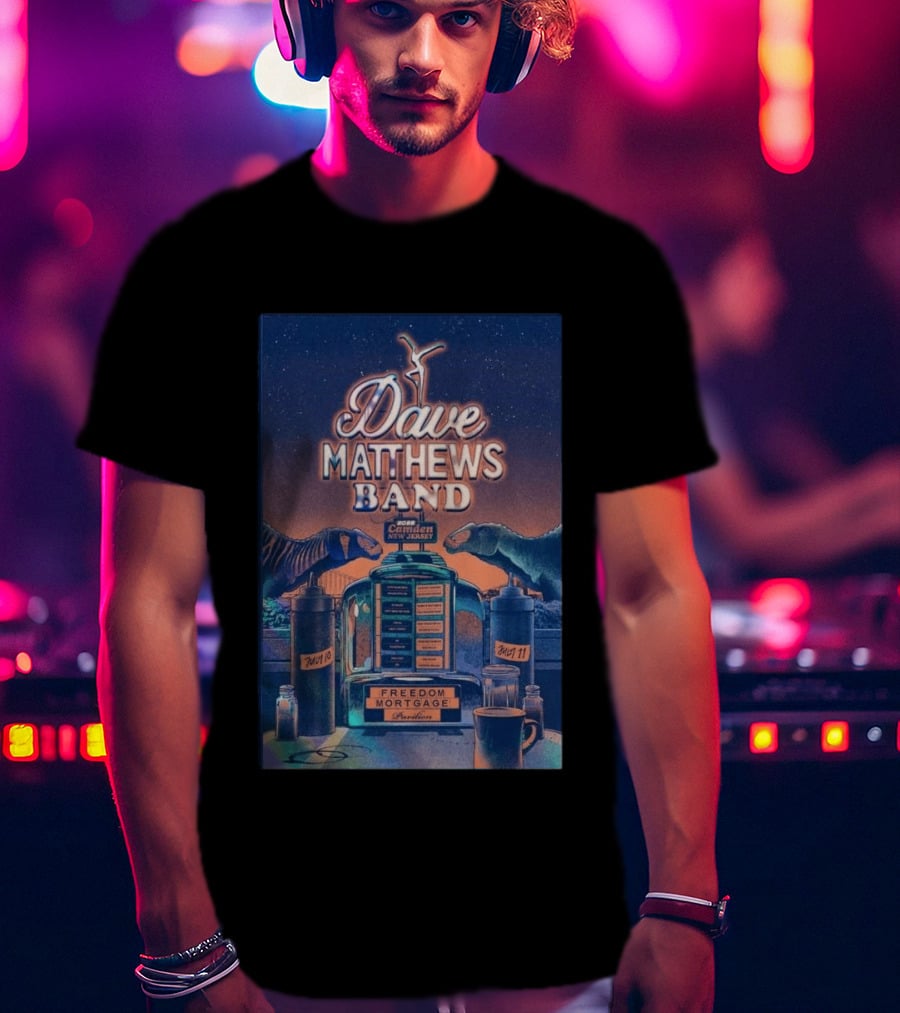 Dave Matthews Band Camden New Jersey July 10 And 11 2026 Freedom Mortgage Pavilion T-Shirt