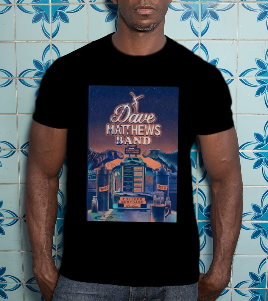 Dave Matthews Band Camden New Jersey July 10 And 11 2026 Freedom Mortgage Pavilion T-Shirt