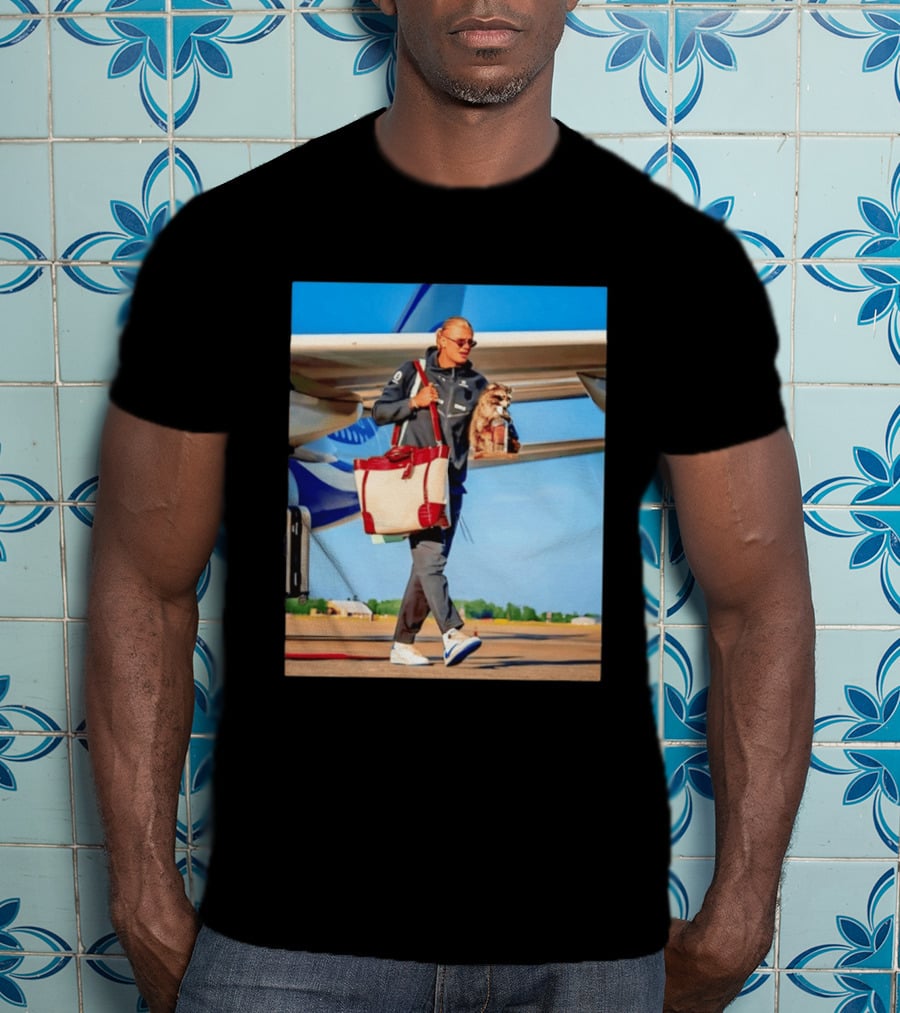 Erling Haaland Returns To Norway With Taxidermy Whiskey Raccoon T-Shirt