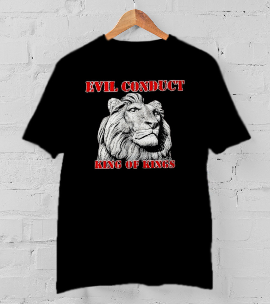 Evil Conduct King Of Kings Lion Oi Punk Skinhead T-Shirt