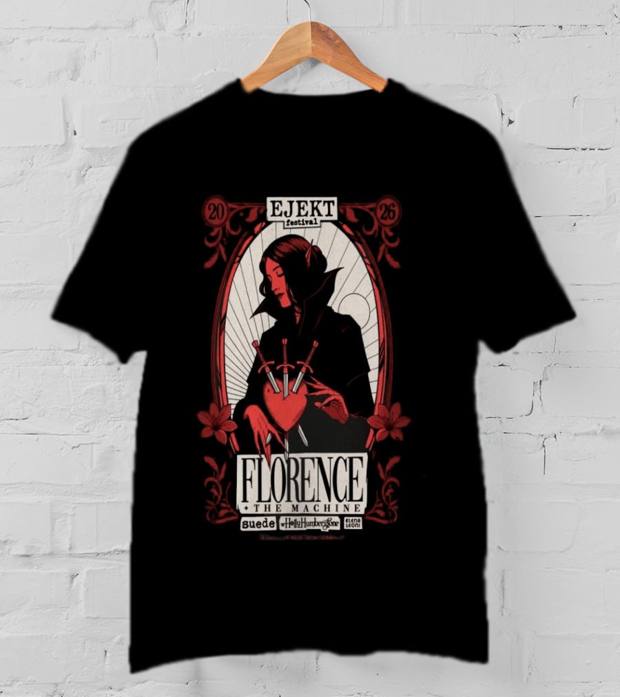 Ejekt Festival Florence The Machine Suede Holly Humberstone 2026 T-Shirt