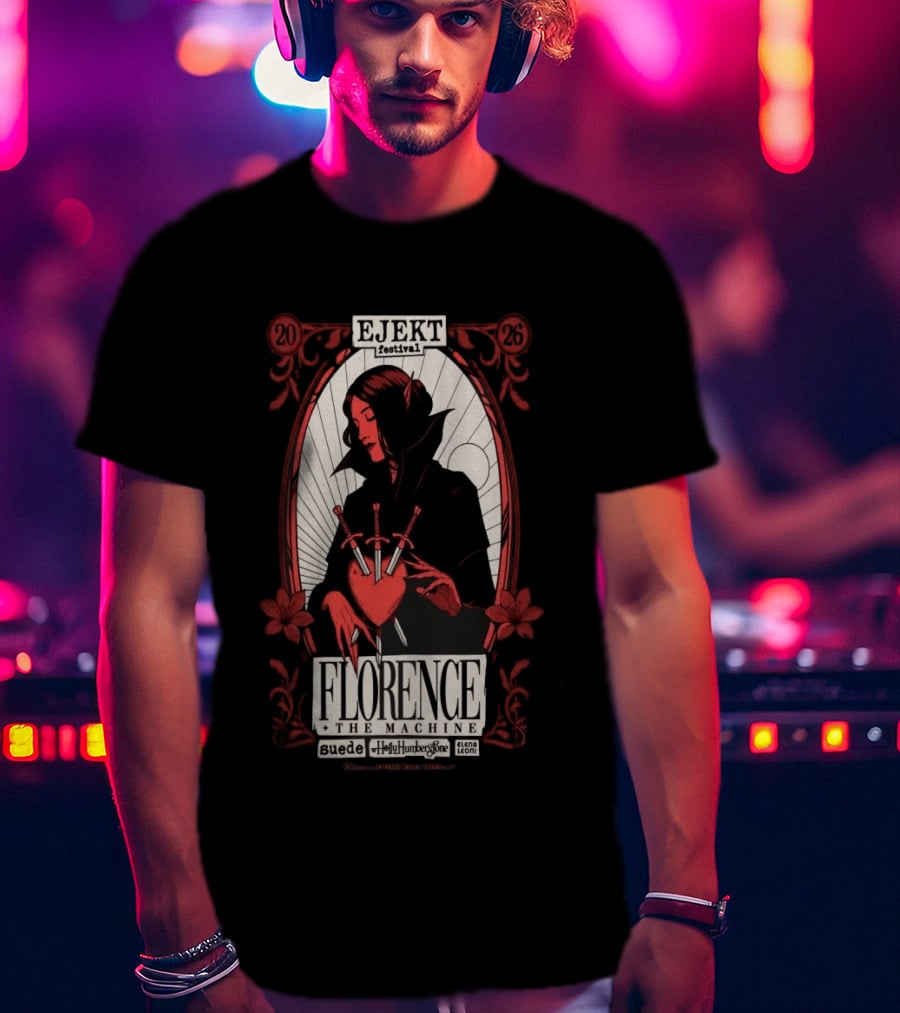 Ejekt Festival Florence The Machine Suede Holly Humberstone 2026 T-Shirt