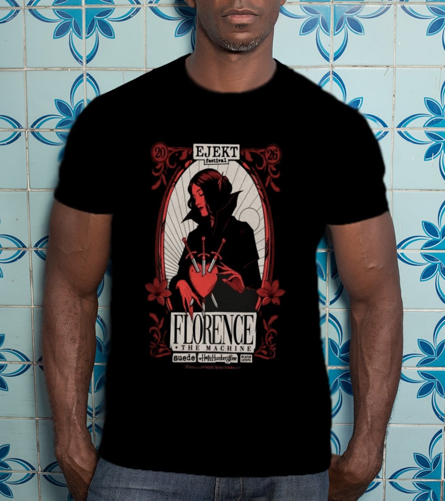Ejekt Festival Florence The Machine Suede Holly Humberstone 2026 T-Shirt