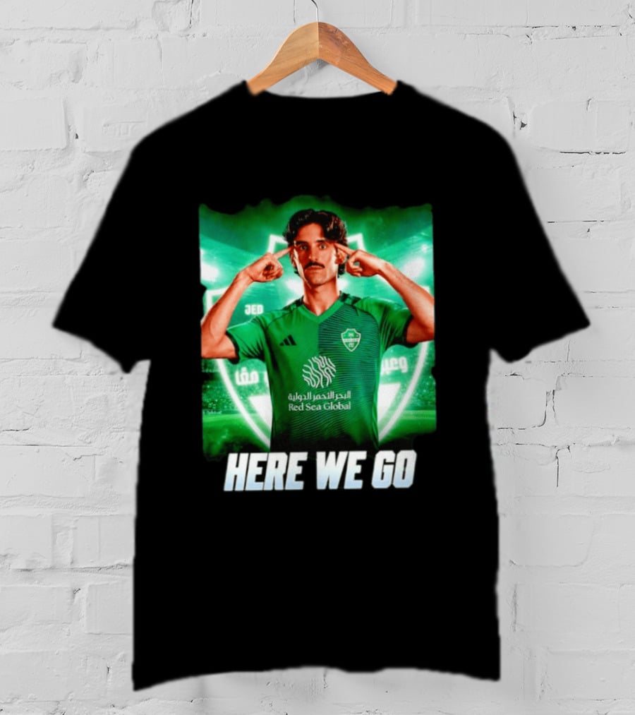 Francisco Trincão Al Ahli Transfer Here We Go Green Jersey T-Shirt