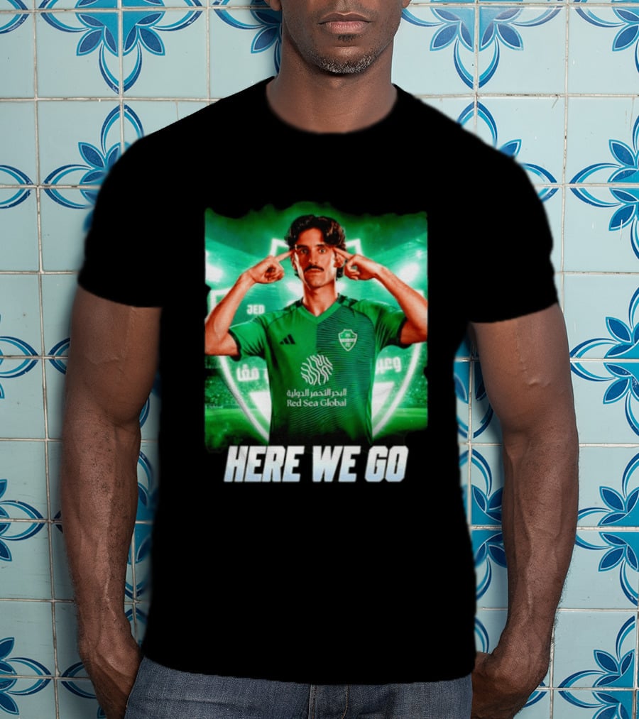Francisco Trincão Al Ahli Transfer Here We Go Green Jersey T-Shirt