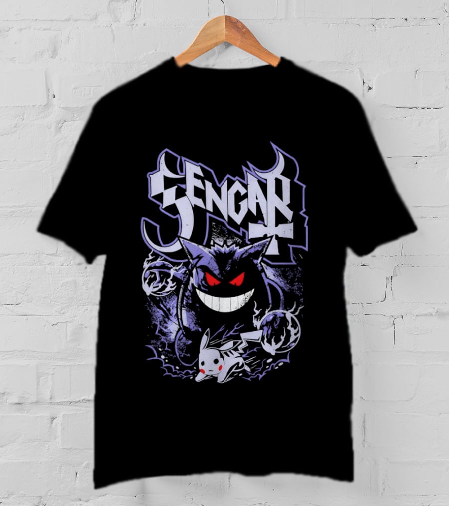 Gengar And Pikachu Pokemon Iconic Collaboration T-Shirt