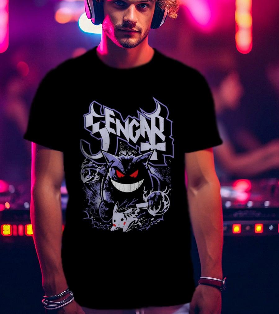 Gengar And Pikachu Pokemon Iconic Collaboration T-Shirt