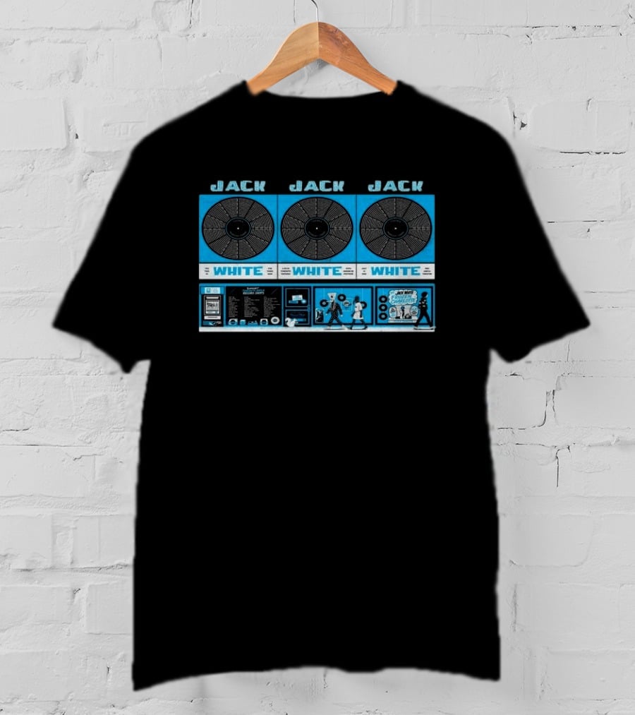 Jack White Toronto RBC Amphitheatre 07.14.2026 Vinyl Record Aesthetic Concert T-Shirt