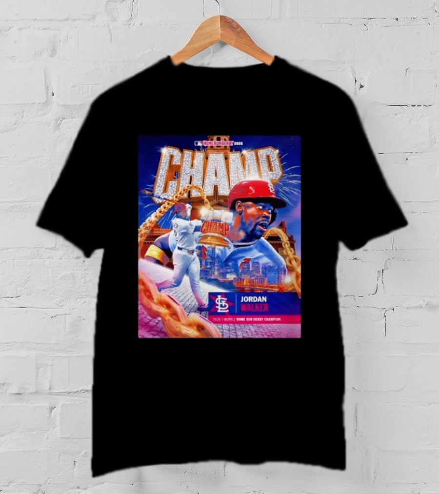 Jordan Walker St. Louis Cardinals Champ 2026 MLB Home Run Derby Champion T-Shirt