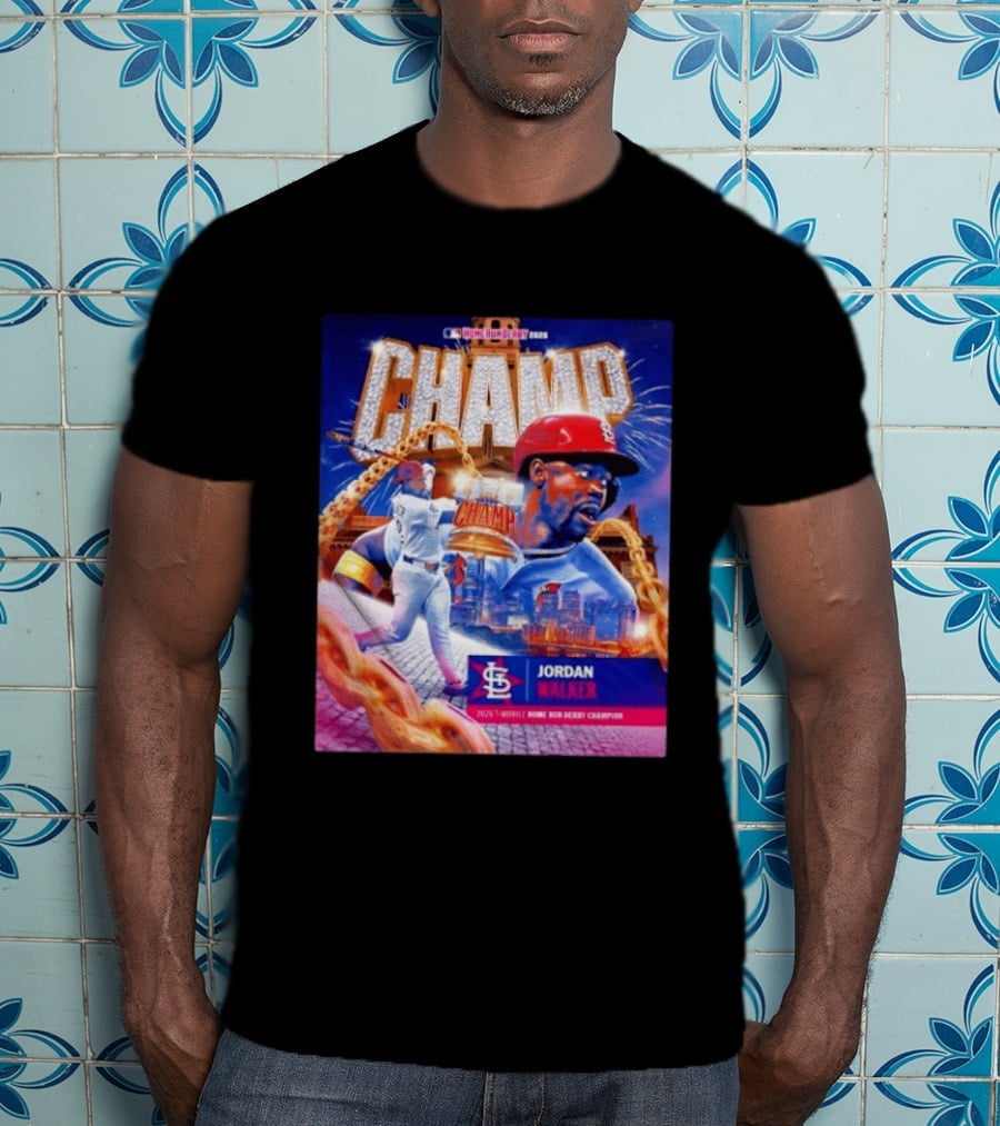 Jordan Walker St. Louis Cardinals Champ 2026 MLB Home Run Derby Champion T-Shirt