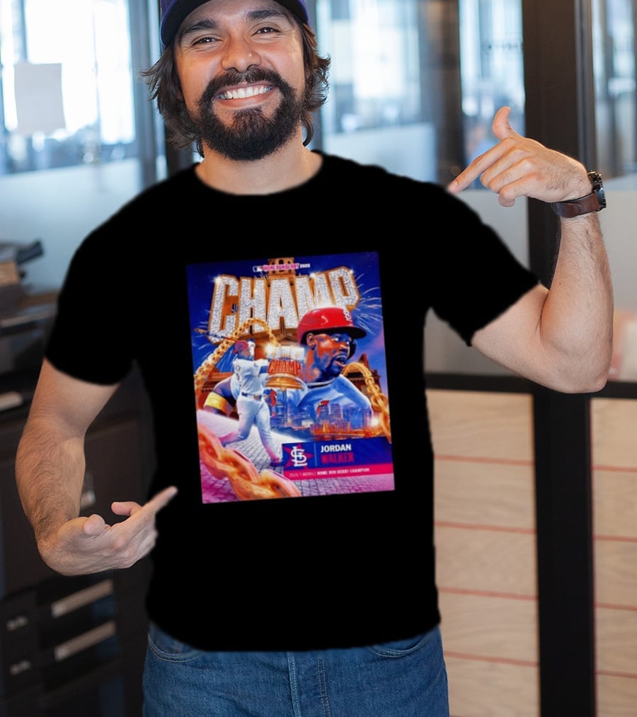 Jordan Walker St. Louis Cardinals Champ 2026 MLB Home Run Derby Champion T-Shirt