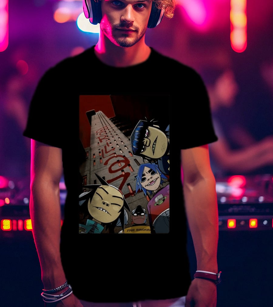 GORILLAZ Trellick Tower Characters The Brood T-Shirt