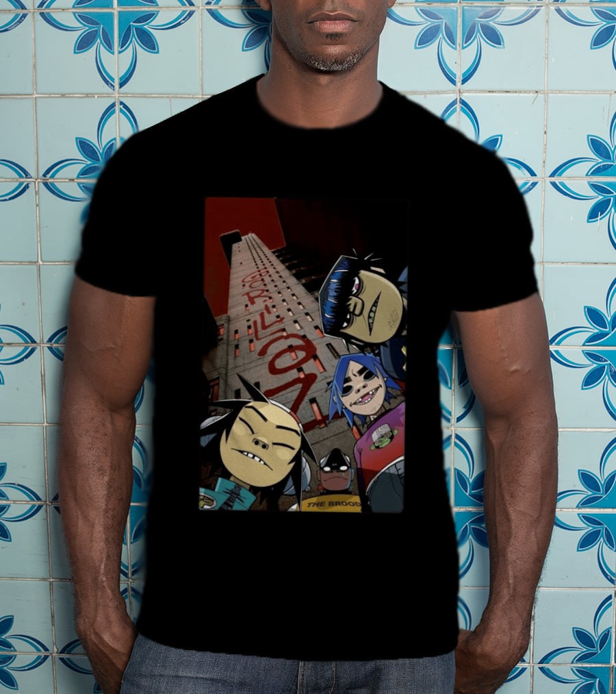 GORILLAZ Trellick Tower Characters The Brood T-Shirt