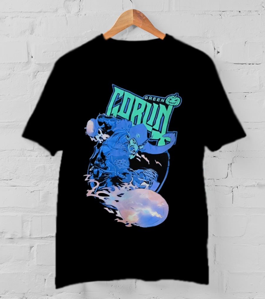 Green Goblin Pumpkin Marvel Comic Book Character Villain T-Shirt