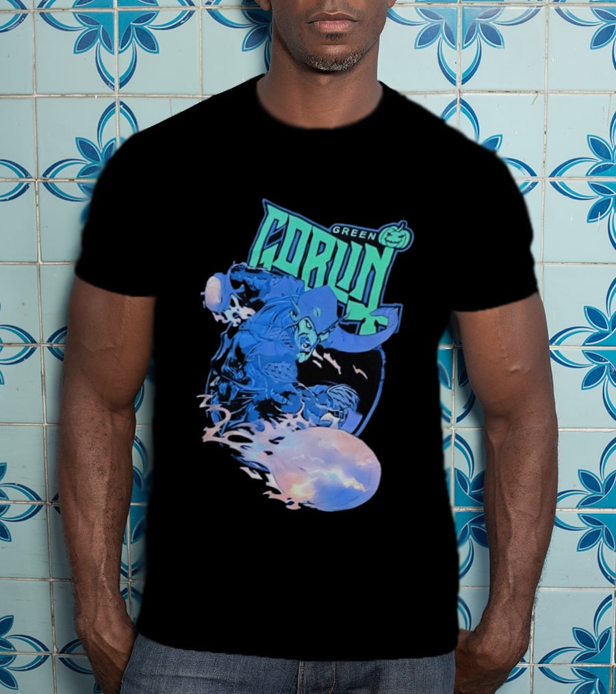 Green Goblin Pumpkin Marvel Comic Book Character Villain T-Shirt