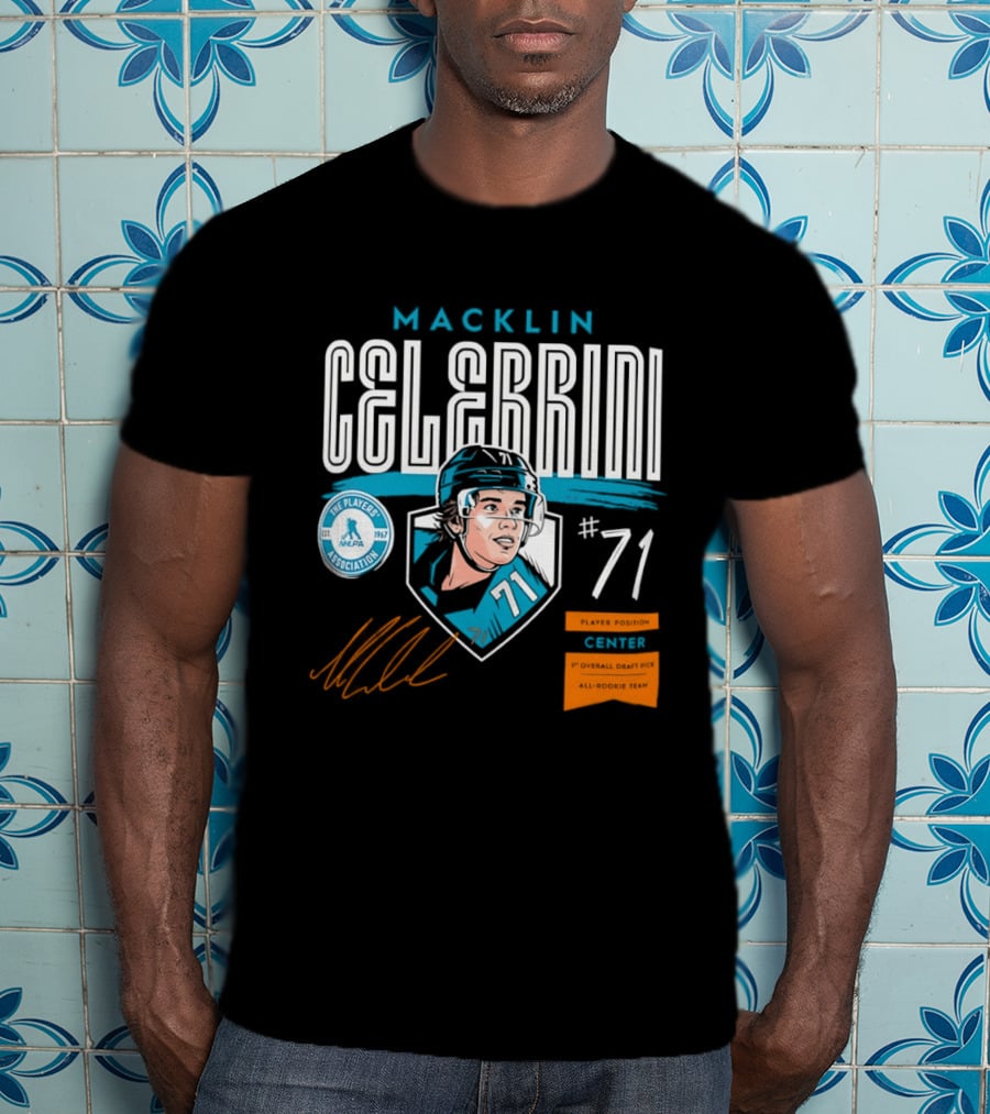 Macklin Celebrini NHLPA Player Association 71 T-Shirt