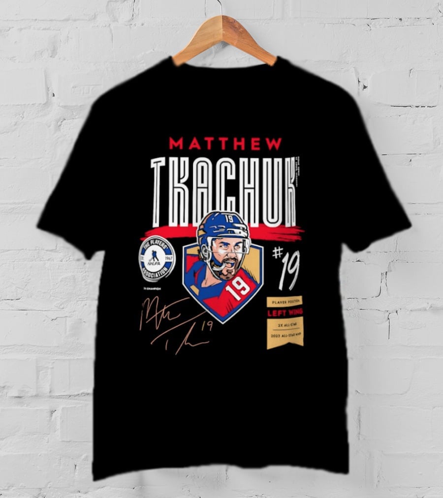Matthew Tkachuk No19 Florida Panthers Left Wing Hockey Player T-Shirt