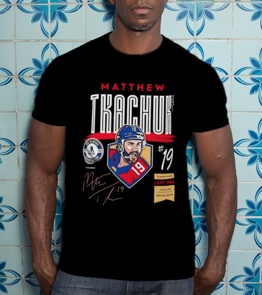 Matthew Tkachuk No19 Florida Panthers Left Wing Hockey Player T-Shirt