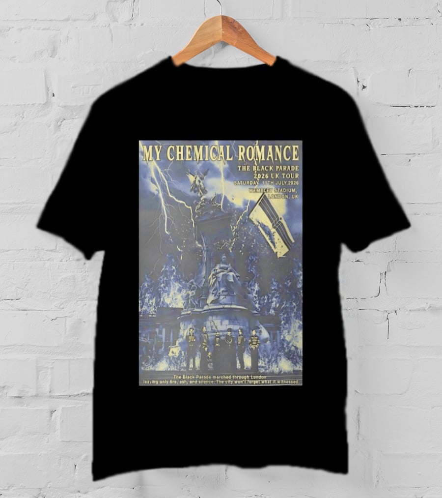My Chemical Romance Black Parade 2026 UK Tour Wembley Stadium London T-Shirt