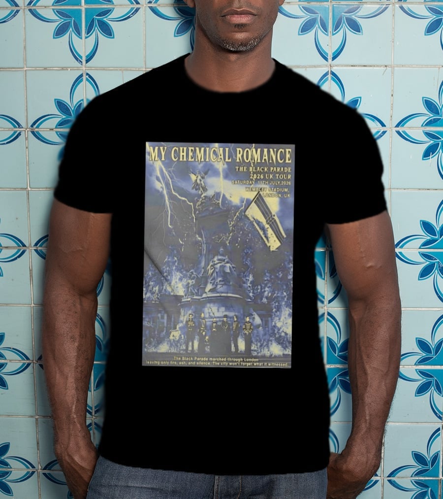 My Chemical Romance Black Parade 2026 UK Tour Wembley Stadium London T-Shirt
