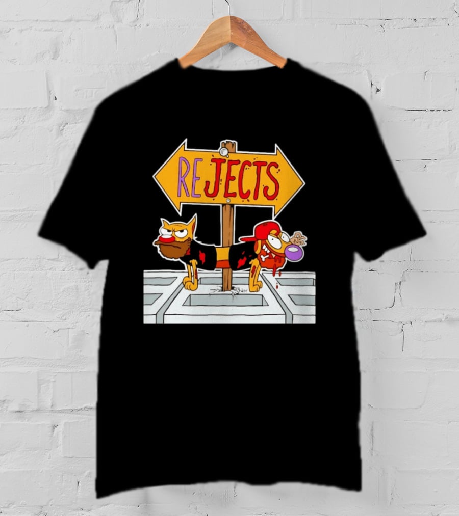 Nickelodeon CatDog Tough Guys Rejects Sign T-Shirt
