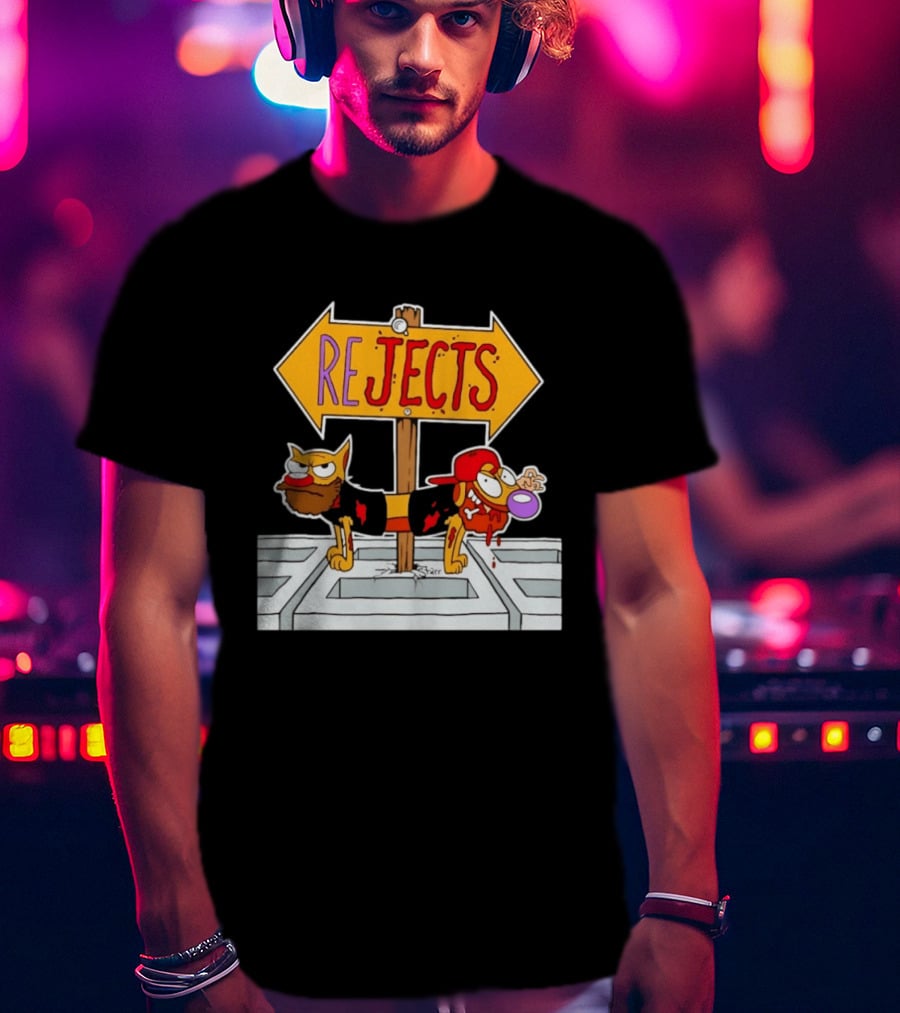 Nickelodeon CatDog Tough Guys Rejects Sign T-Shirt