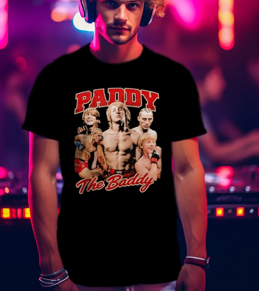 Paddy The Baddy UFC Fighter Montage T-Shirt