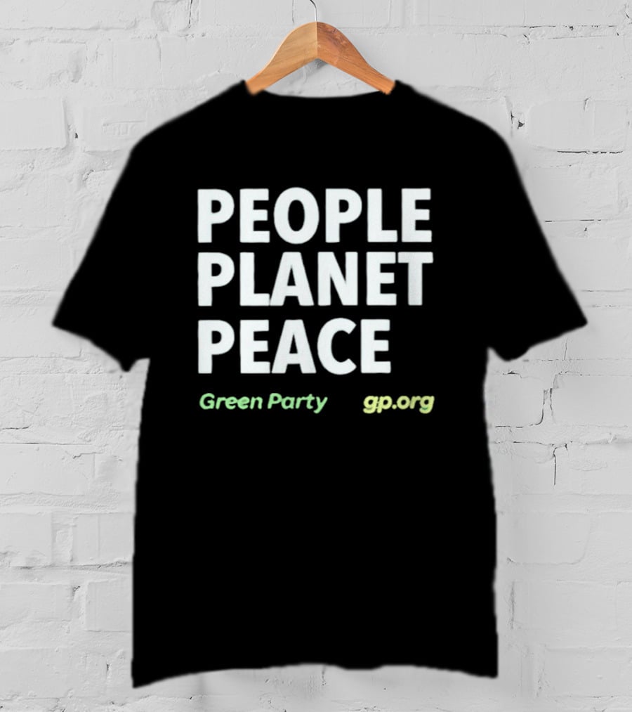 People Planet Peace Green Party Gp.org T-Shirt