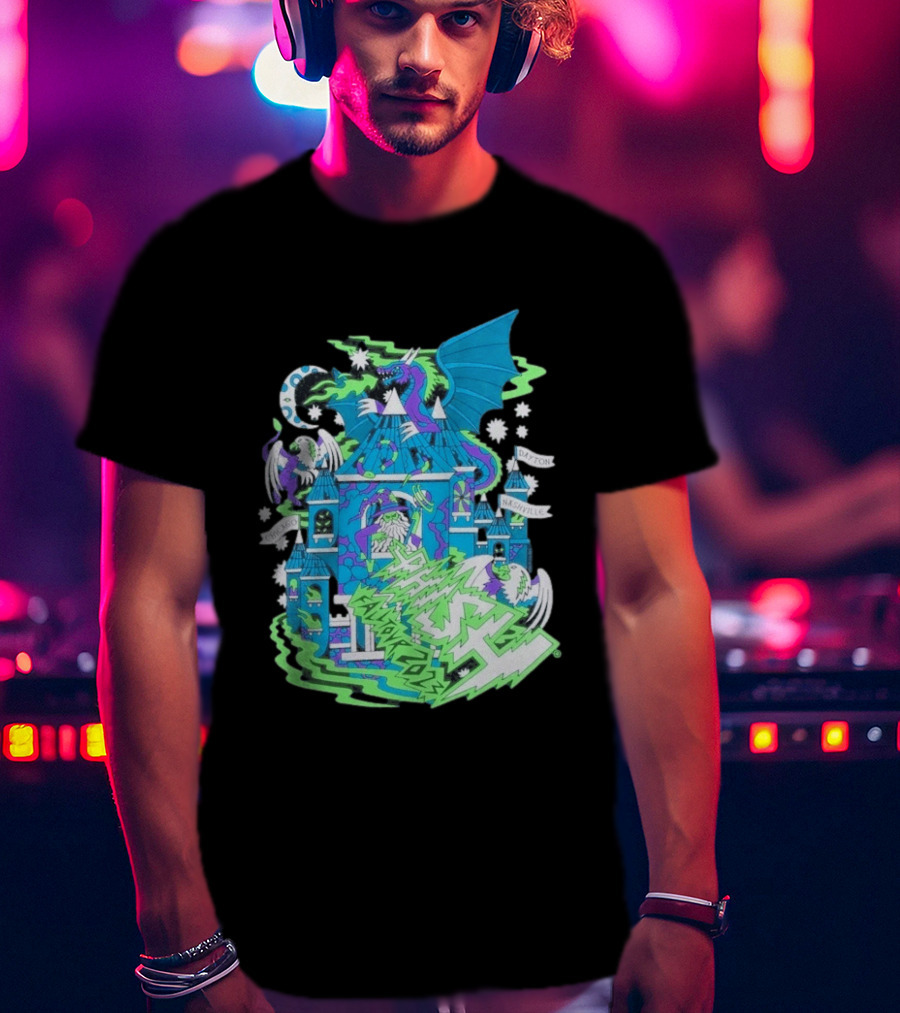 Phish Fall 2023 Crumbling Castle Chicago Nashville Dayton Dragon Fantasy T-Shirt