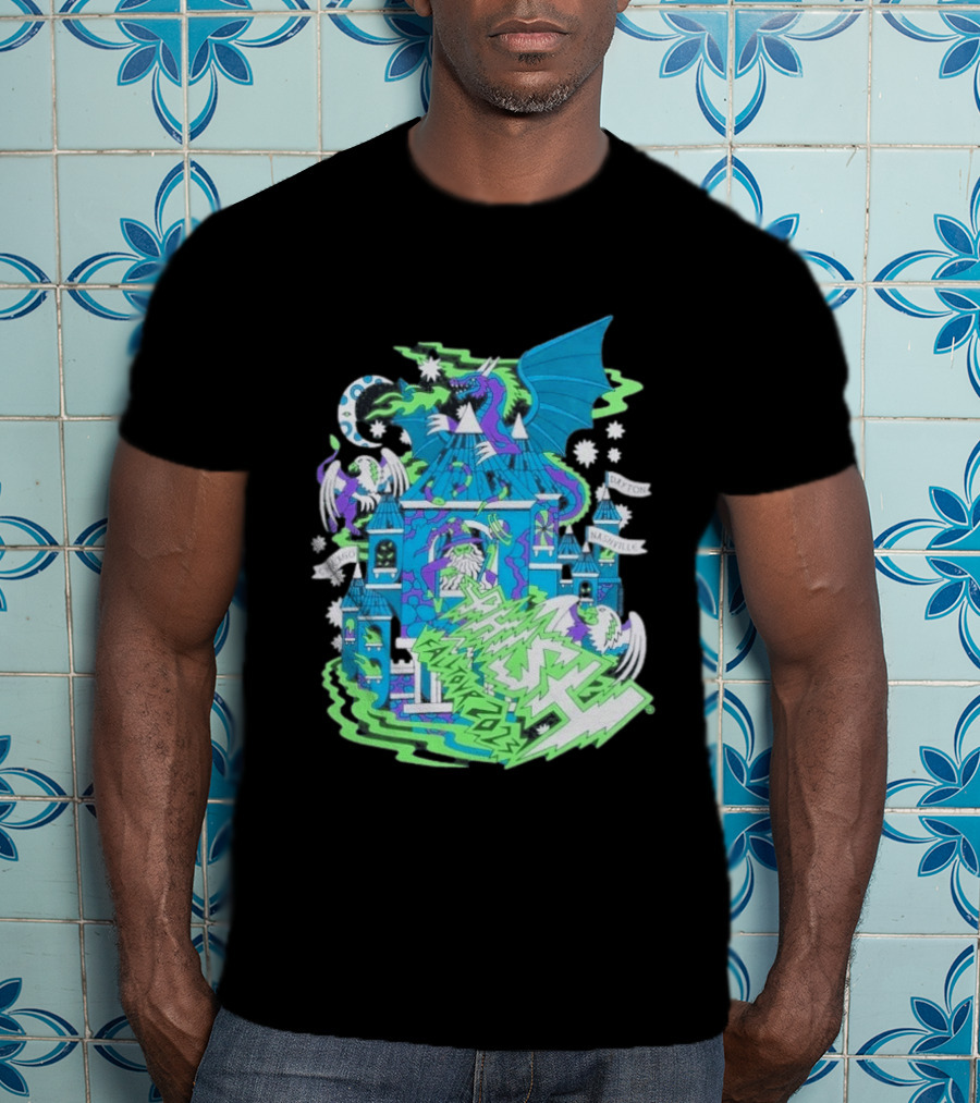 Phish Fall 2023 Crumbling Castle Chicago Nashville Dayton Dragon Fantasy T-Shirt