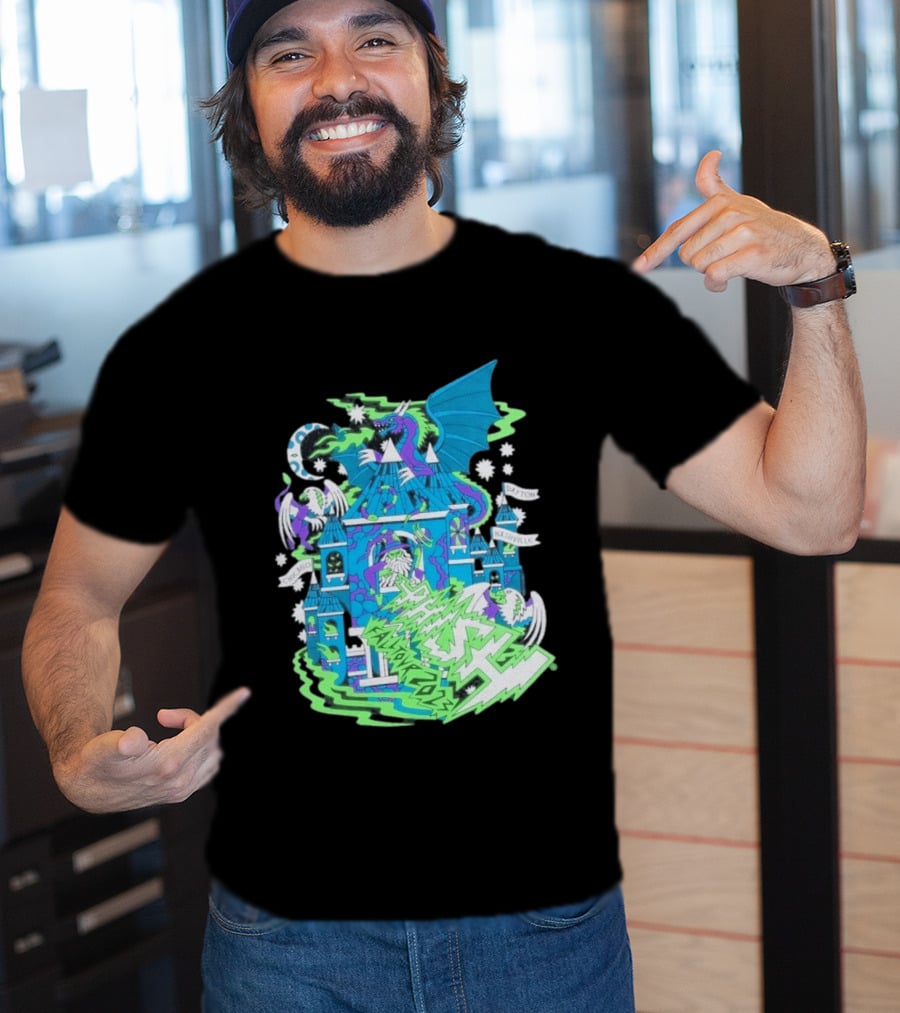 Phish Fall 2023 Crumbling Castle Chicago Nashville Dayton Dragon Fantasy T-Shirt
