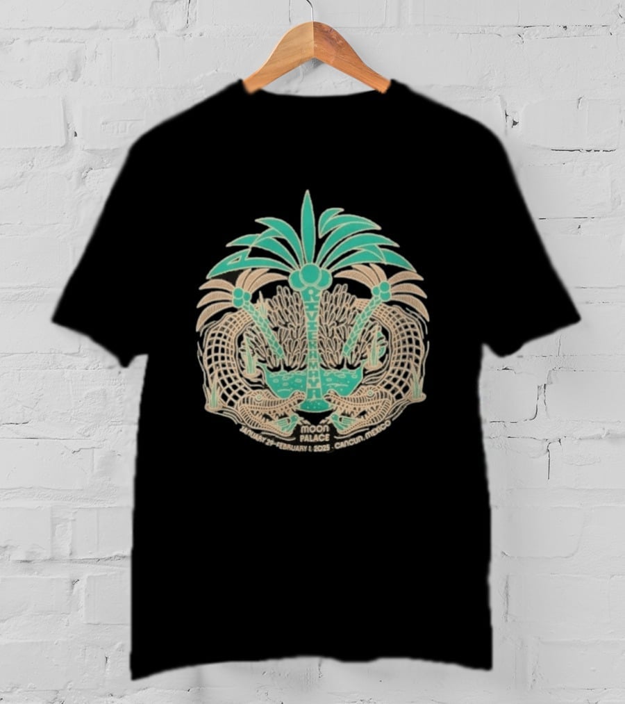 Phish Riviera Maya Moon Palace January 2025 Cancun Mexico Coconut Gators T-Shirt