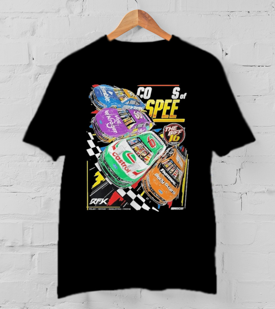 RFK Racing Colors Of Speed Castrol The Biff 16 Daytona 500 Cars T-Shirt