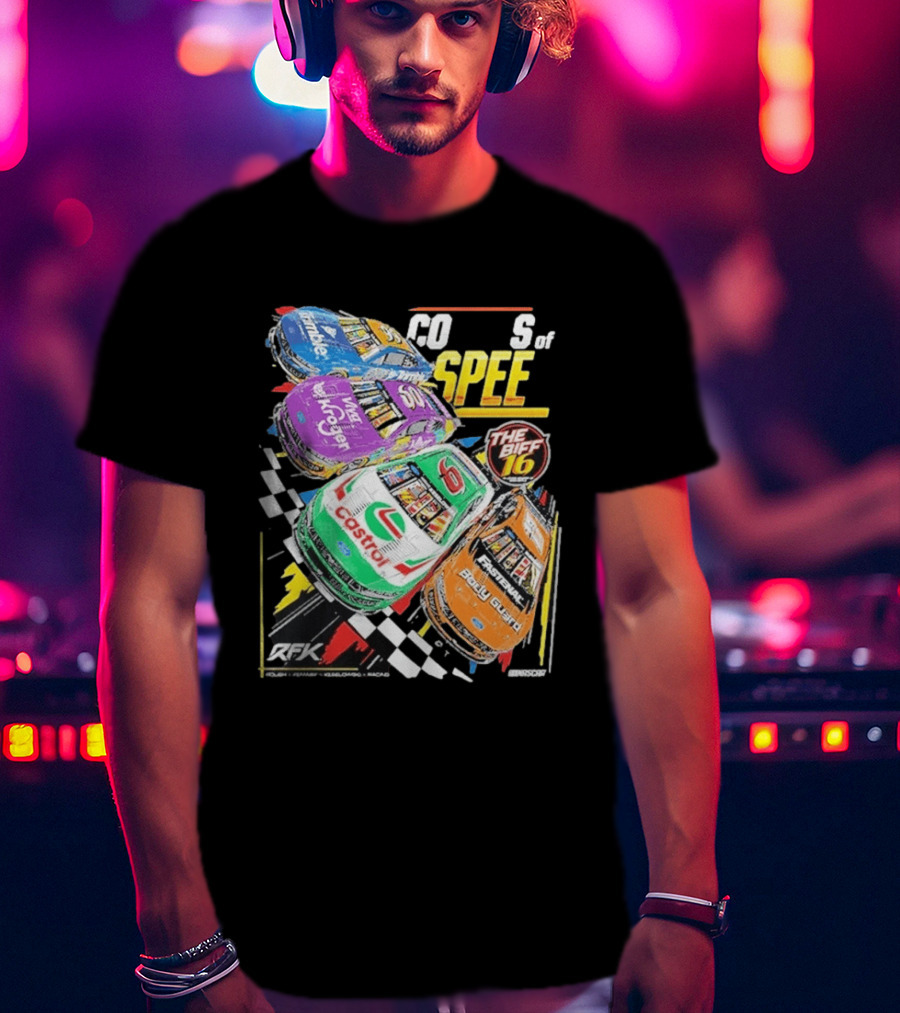 RFK Racing Colors Of Speed Castrol The Biff 16 Daytona 500 Cars T-Shirt