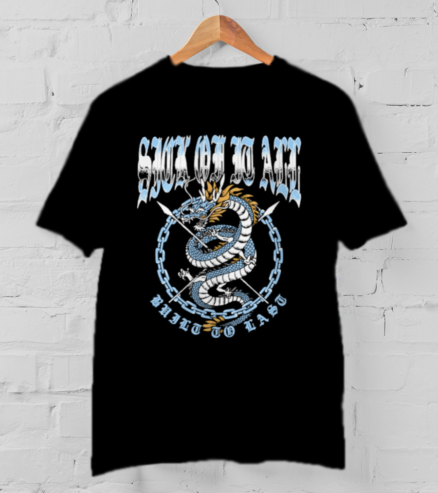 Sick Of It All Built To Last Dragonchain Snake T-Shirt