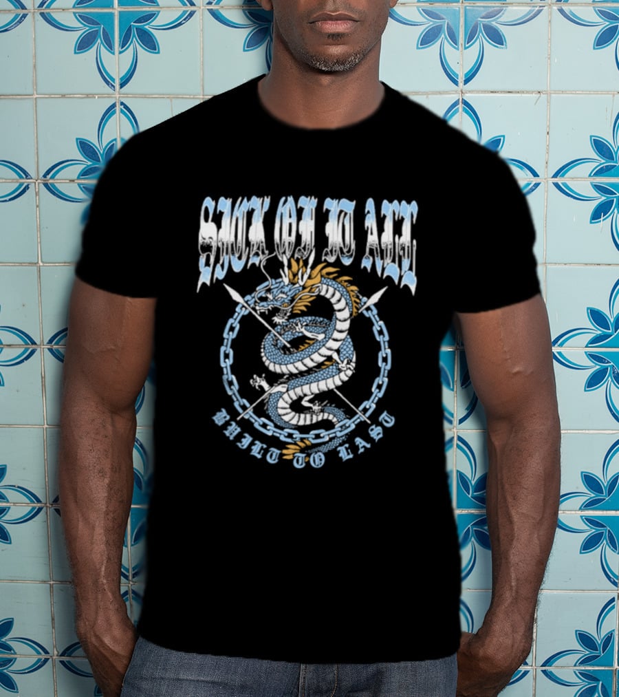 Sick Of It All Built To Last Dragonchain Snake T-Shirt