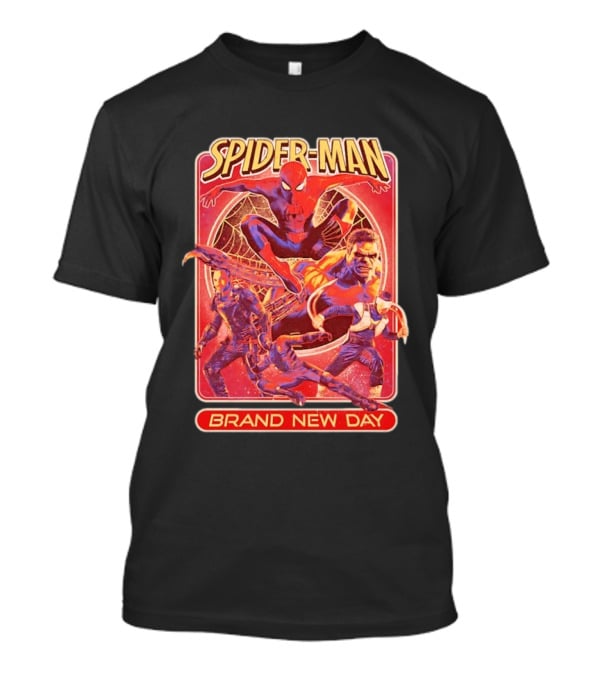 Spider Man Brand New Day With Superheroes And Villains T-Shirt