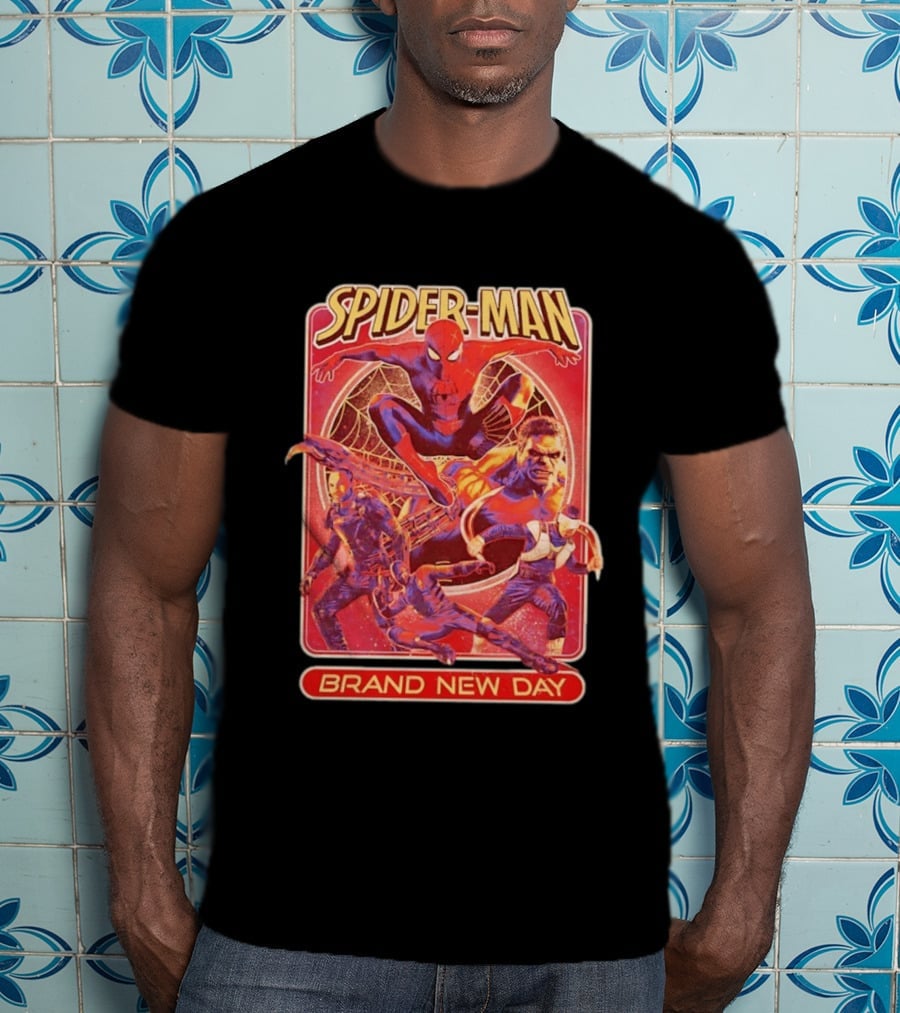 Spider Man Brand New Day With Superheroes And Villains T-Shirt