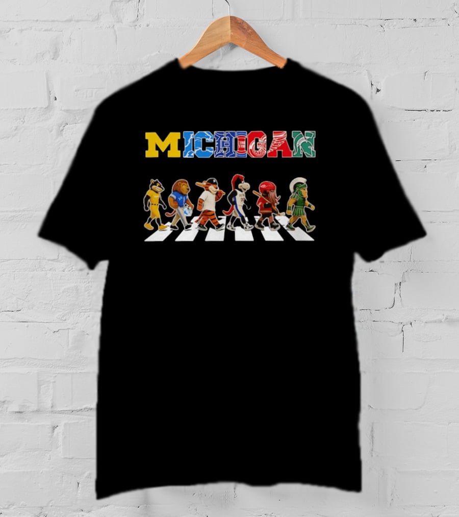 Michigan Six Mascots One State Endless Pride T-Shirt