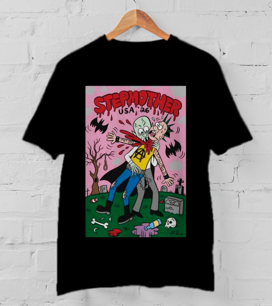 Stepmother USA 26 Punk Vampire Graveyard Scene T-Shirt