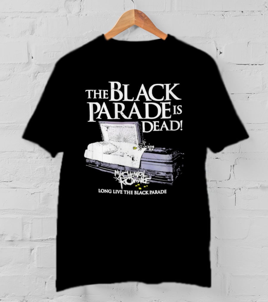 The Black Parade Is Dead My Chemical Romance Long Live The Black Parade Coffin Image T-Shirt