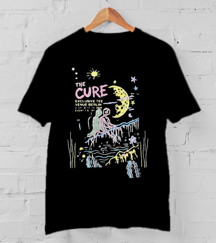 The Cure Exclusive Venue Berlin 4 6 12 2023 Beneath Crescent Moon T-Shirt