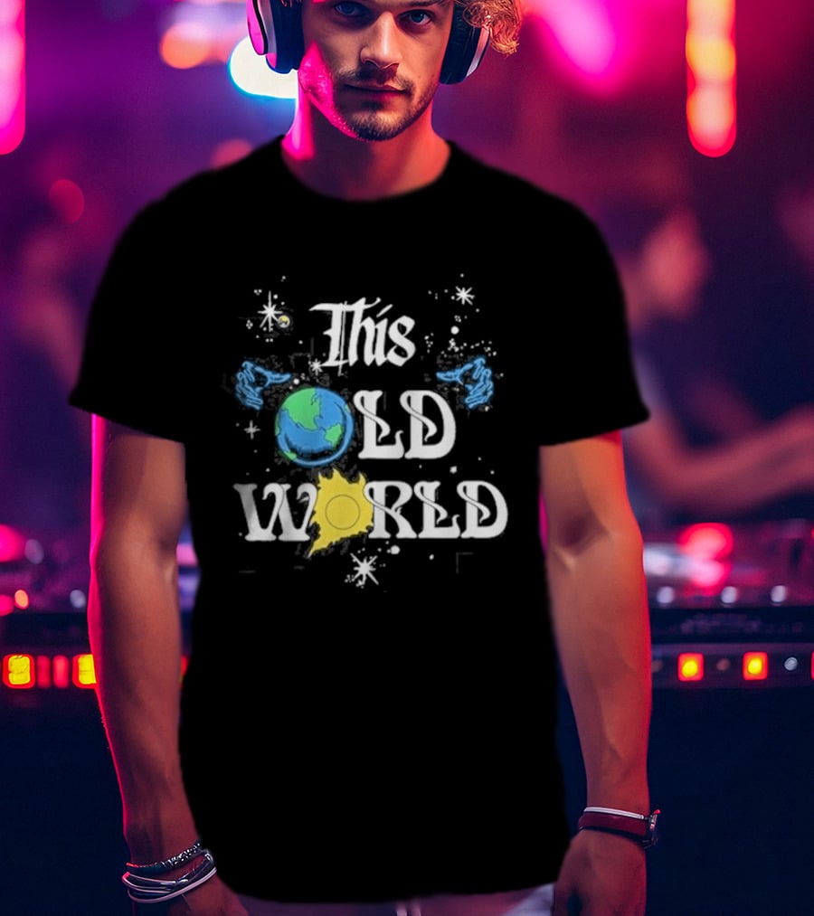 Celestial Earth Sun And Stars This Old World T-Shirt