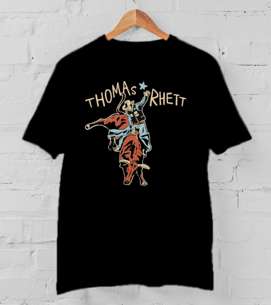 Thomas Rhett Rodeo Cowboy Bull Rider Star T-Shirt