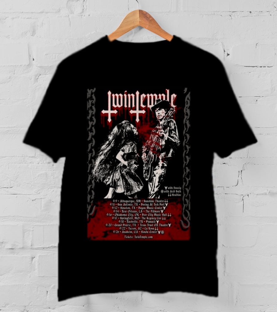Twin Temple Tour 2026 Dates With Special Guests Locations And Headline Shows T-Shirt