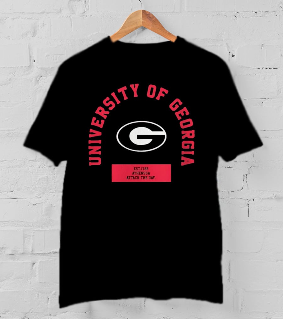 University Of Georgia Athens GA Bulldogs Attack The Day Est 1785 T-Shirt