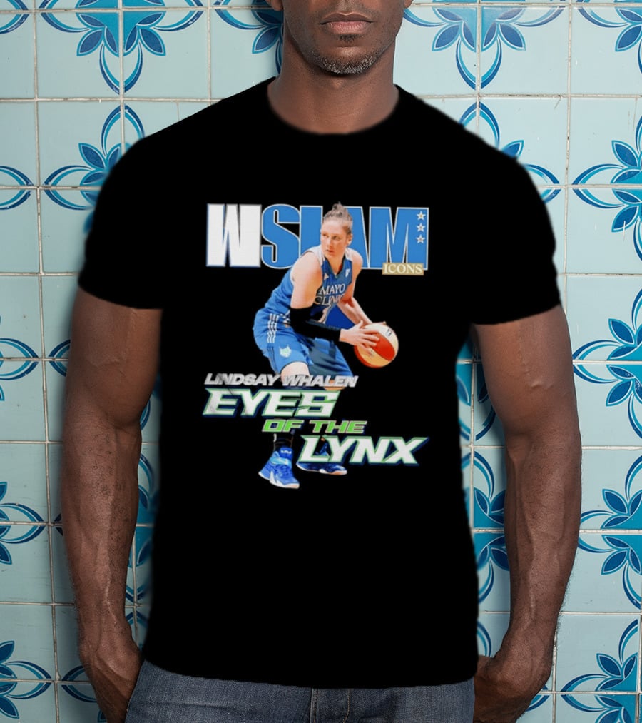 WSLAM Icons Lindsay Whalen Eyes Of The Lynx Mayo Basketball T-Shirt