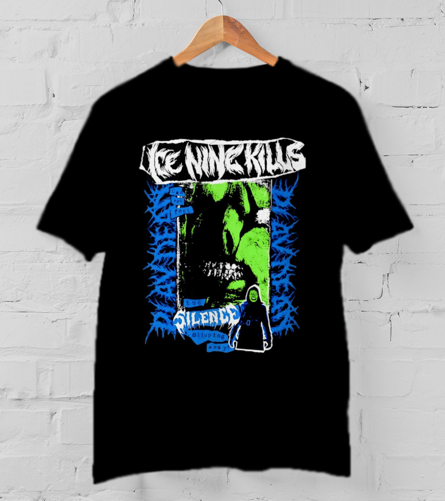 Ice Nine Kills Can You Feel The Silence Slipping Away Horror Themed Psychedelic T-Shirt